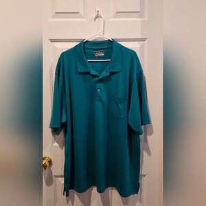 Mens 2XL ~ Grand Slam Teal Polo Shirt